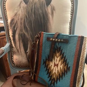 Fabulous McFadin Two Bar West Crossbody in Colors that POP & Rich Leather